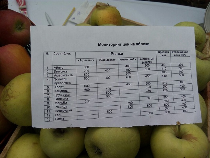 Сколько вес яблока