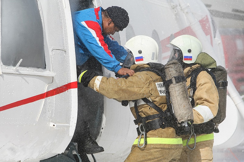 Спасатели Казахстана, России, Азербайджана и Туркменистана отработали совместные действия при ликвидации ЧС на Каспии