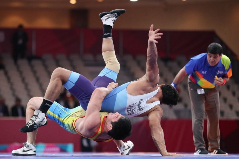 Борец Азамат Кустыбаев стал обладателем бронзовой медали на Азиаде-2018
