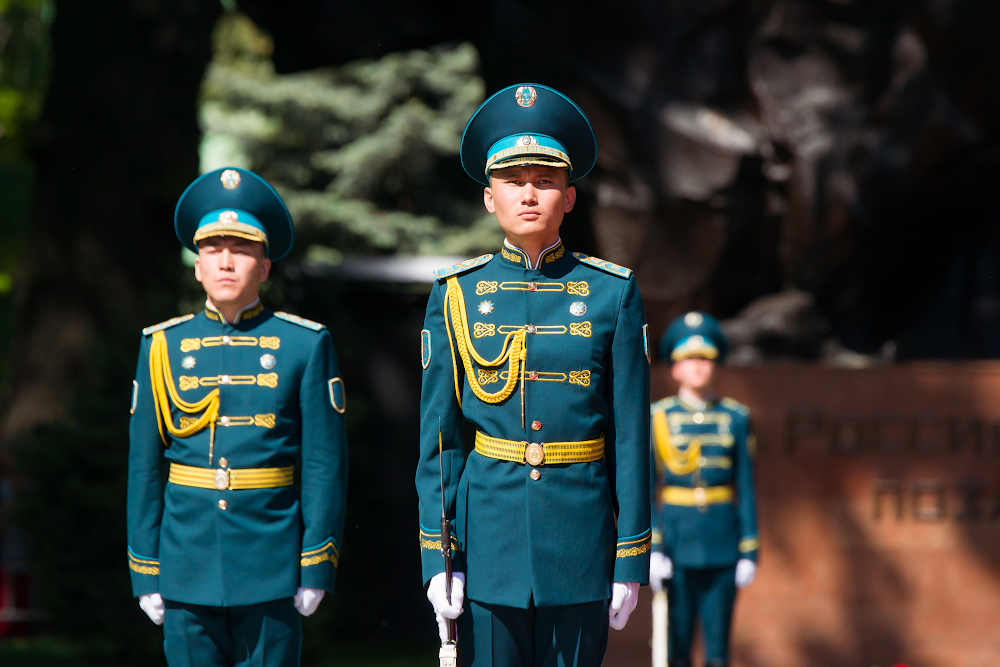 Фоторепортаж: Президент Нурсултан Назарбаев на 9 мая в Алматы 
