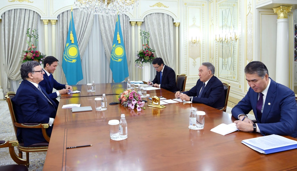 Нурсултан Назарбаев встретился с бывшим председателем Европейской комиссии Жозе Мануэлом Баррозу