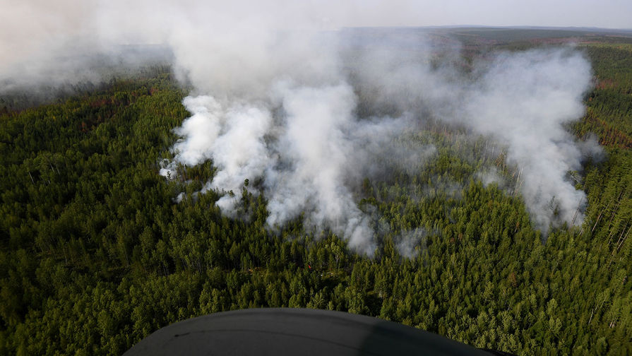 Пожар из России перекинулся на территорию Костанайской области Казахстана