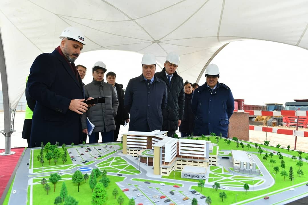 В Туркестанской области заложили капсулу под строительство многопрофильной больницы