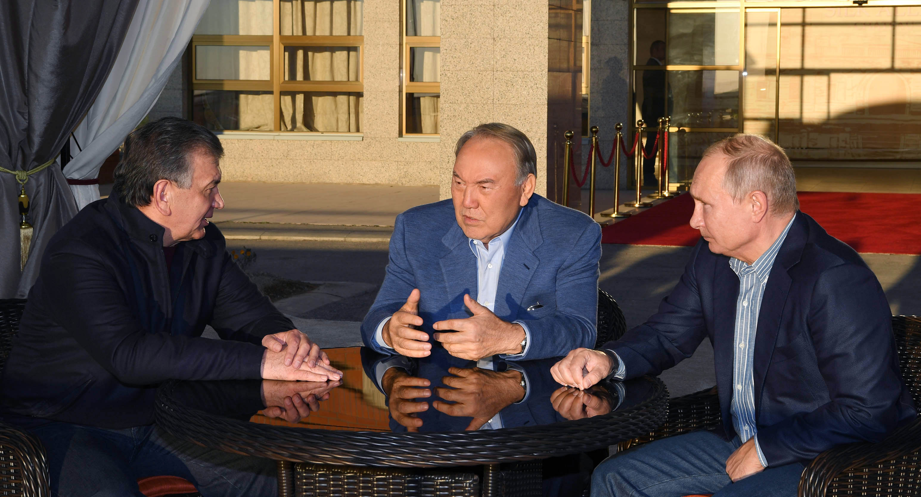 Нурсултан Назарбаев встретился с Владимиром Путиным и Шавкатом Мирзиёевым