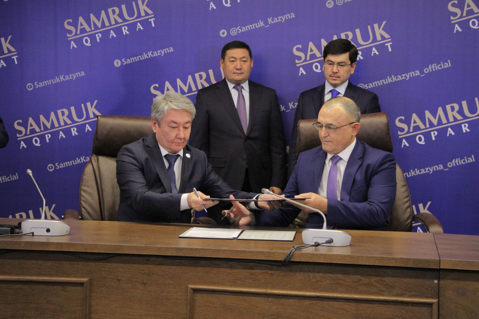 Подписаны офф-тейк контракты между НПП РК "Атамекен" и АО "ФНБ "Самрук-Казына"