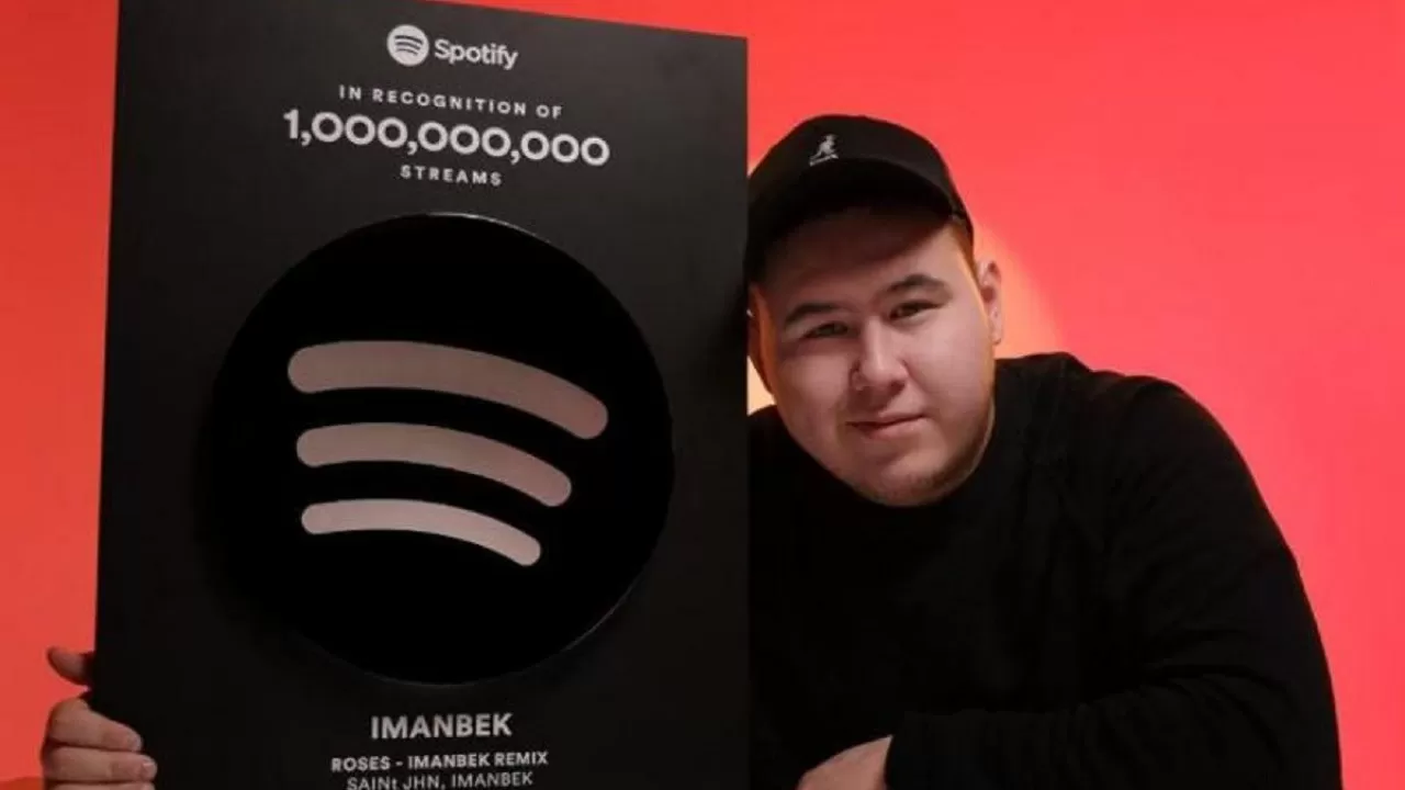 Imanbek Wins Spotify Award for One Billion Streams of His “Roses” Dance Remix