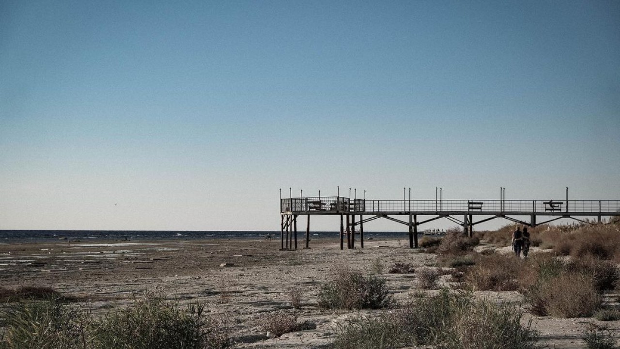 Каспийское море уходит вода