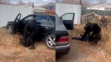 Бойцы СОБР задержали мужчину, стрелявшего из нагана на трассе Астана – Караганда