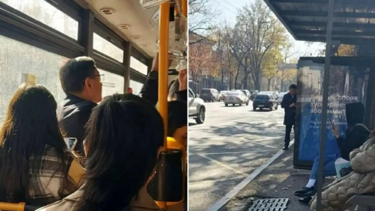 Алматы әкімі Ерболат Досаев аялдамада автобусты жарты сағат күткен