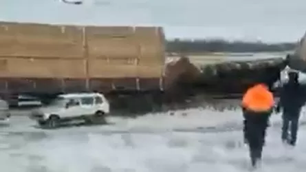 В Карагандинской области сошли с рельсов 14 вагонов грузового поезда 
