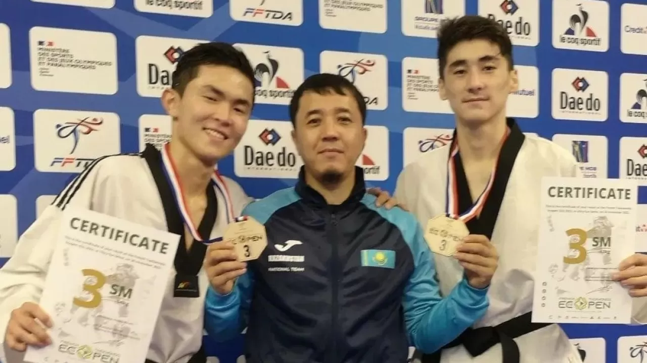 Казахстан завоевал сразу две медали на турнире по таеквондо French Open   
