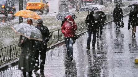 Гололед и дождь со снегом обещают синоптики на 14 декабря в Казахстане