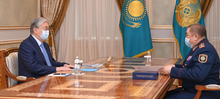 Президент Касым-Жомарт Токаев принял министра внутренних дел Ерлана Тургумбаева