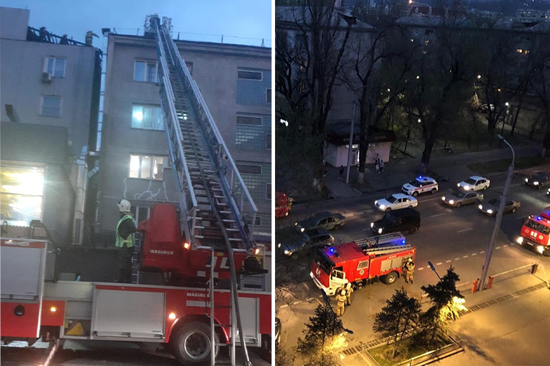 В Алматы произошел пожар