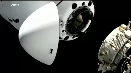 Появилось видео с космическими туристами на МКС