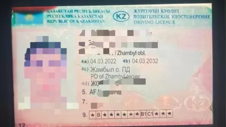 Житель Тараза купил фотографию водительских прав за 125 000 тенге