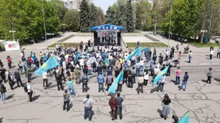 На митинге против утильсбора в Алматы собрались около 100 человек