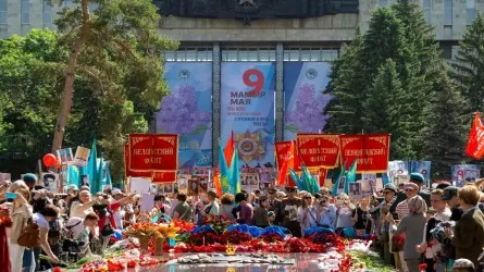 Как отмечают День Победы в Алматы