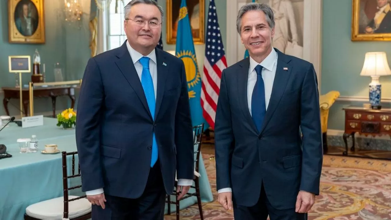 Kazakh Foreign Minister, U.S. State Secretary Meet in Washington D.C., Discuss Robust Bilateral Ties