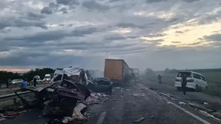 Пожары, массовая авария, смерть: жуткое ЧП произошло на трассе в Жамбылской области