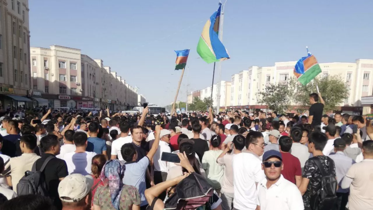 МВД Узбекистана заявил о пресечении незаконной демонстрации в Каракалпакстане
