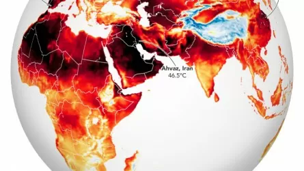Планета покраснела. Как выглядит глобальная карта жары лета 2022 года