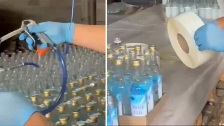 36 тысяч бутылок поддельного алкоголя изъяли в Жамбылской области