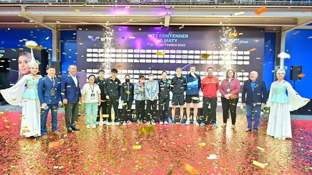Названы победители международного турнира по настольному теннису WTT СONTENDER ALMATY