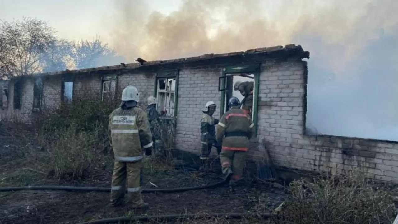 Қостанай облысындағы өрт: Бүлінген нысан туралы мәлімет жинау үшін штаб құрылды