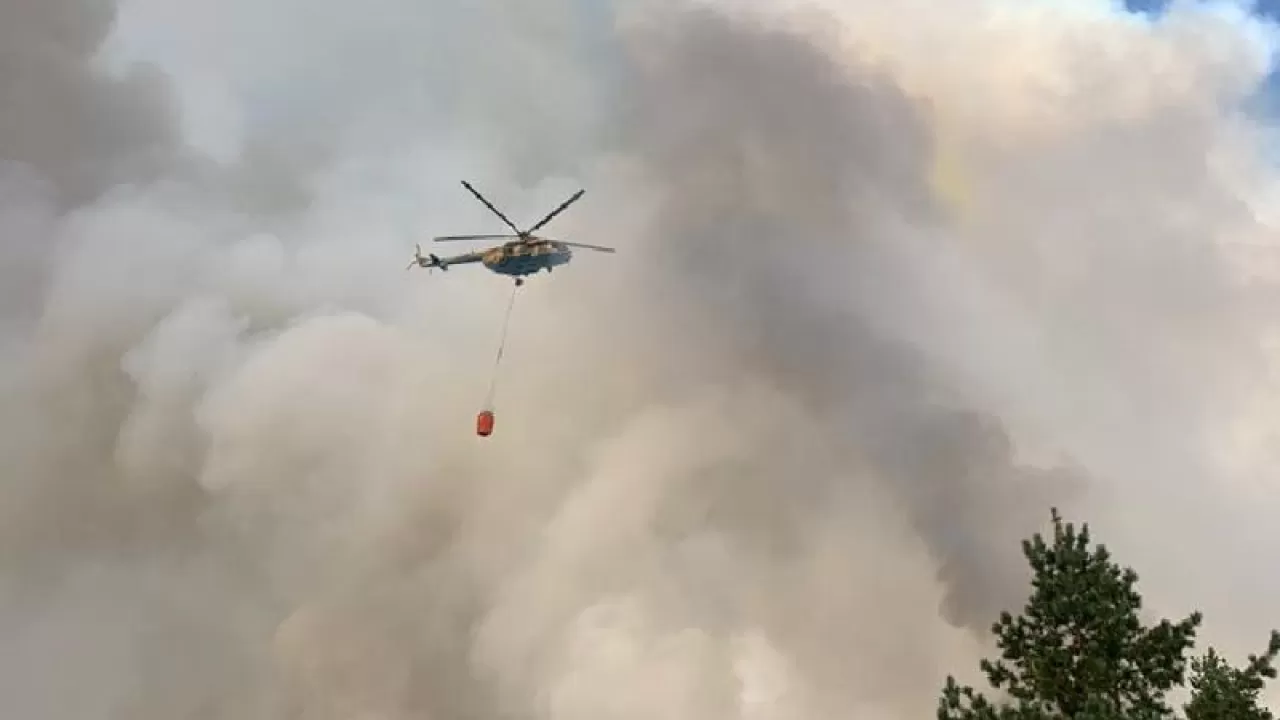 В МЧС РК представили актуальную информацию по пожару в Костанайской области