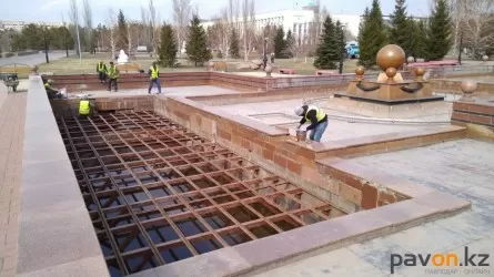 Построенный за миллионы бюджетных тенге фонтан в Павлодаре не работает  