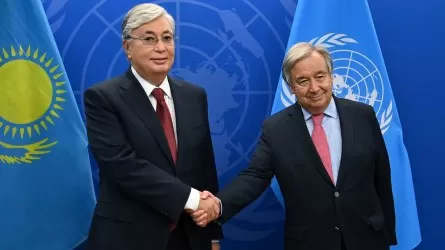 О чем президент Казахстана говорил с генеральным секретарем ООН 