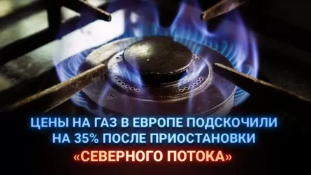 Цены на газ в Европе подскочили на 35% после приостановки "Северного потока"