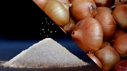 Сахар и лук за неделю подешевели в Казахстане больше других продуктов