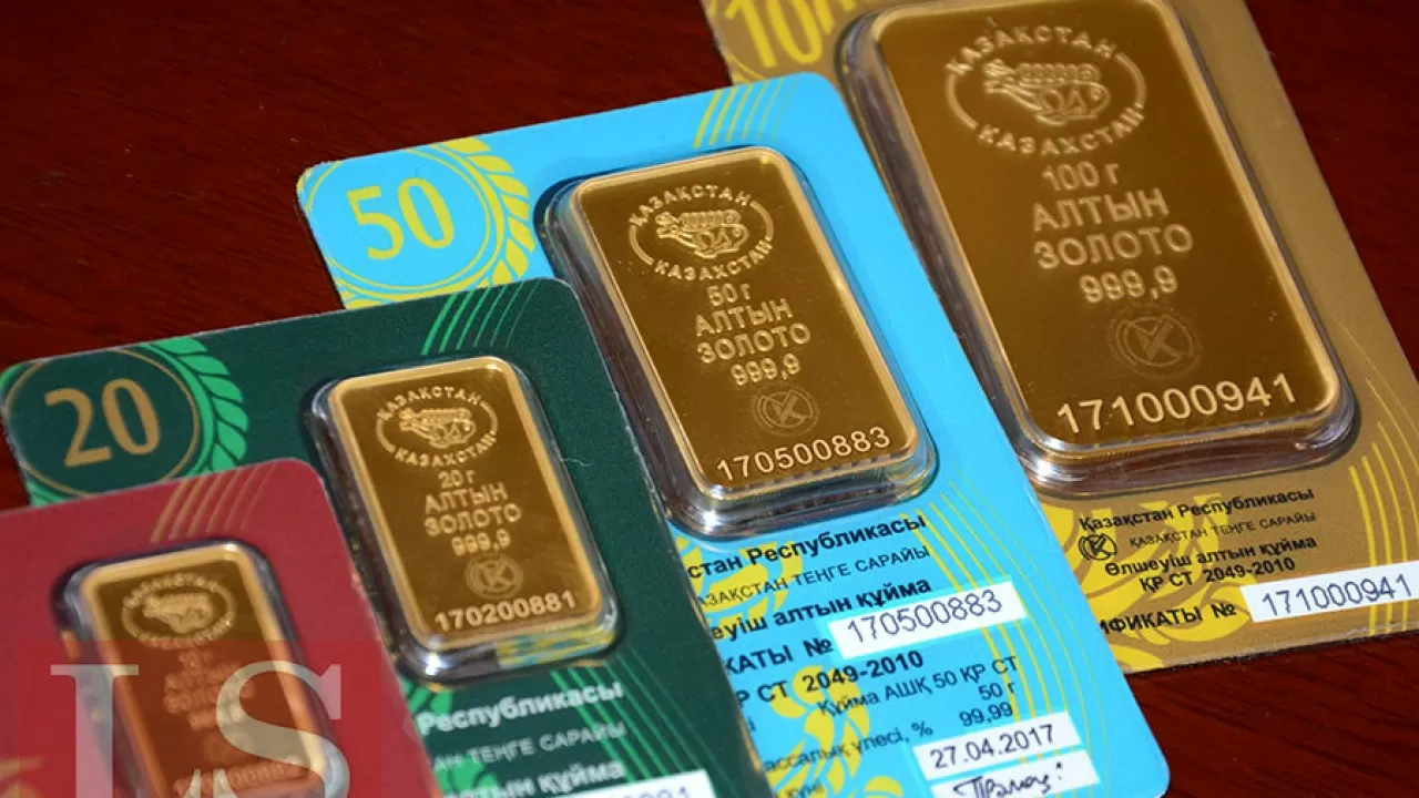 Цена золота выросла еще на 2% в Казахстане
