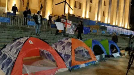 Парламент Грузии принял скандальный "палаточный закон" для акций протеста