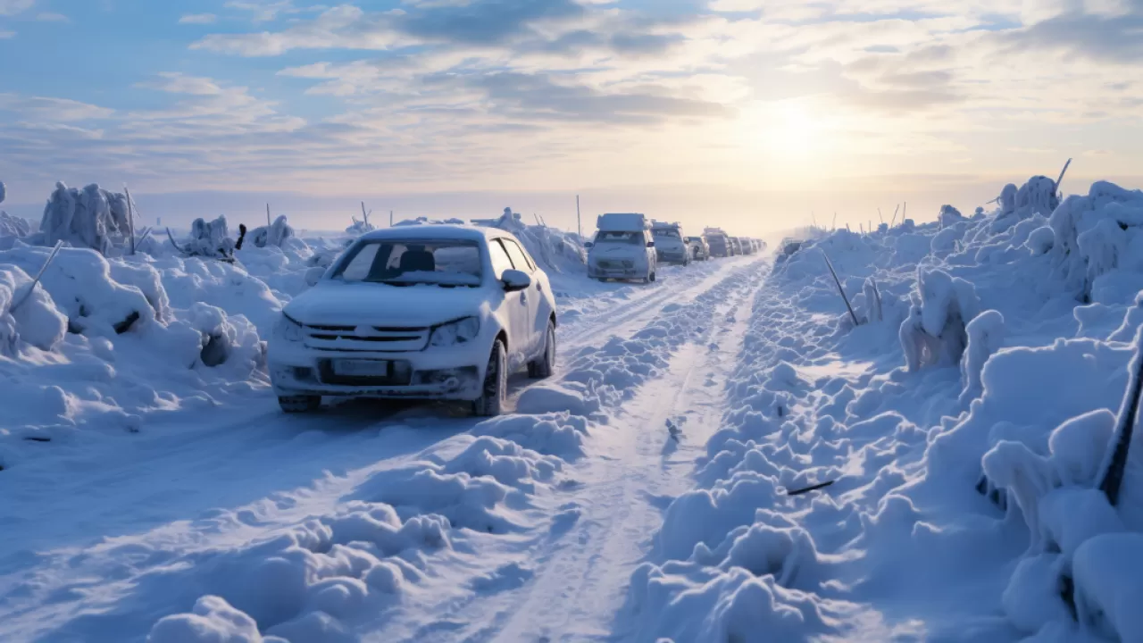 В Казахстане растет число закрытых из-за непогоды участков автодорог