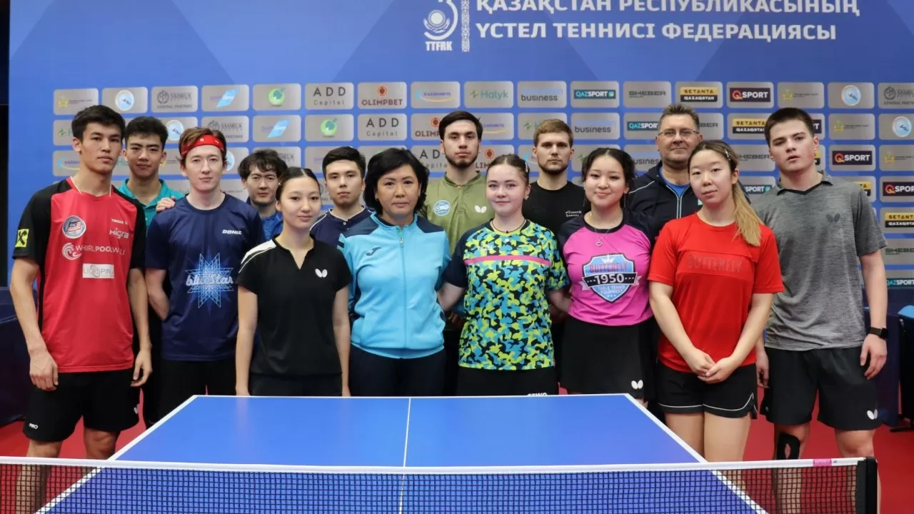 Команда Казахстана по настольному теннису готовится к Олимпиаде в Алматы