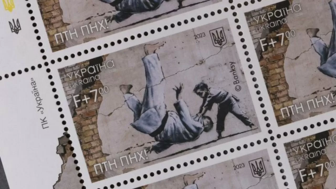 Украина Путин бейнеленген жаңа пошта маркасын шығарды