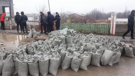 МЧС показали подтопленный город Арысь в Туркестанской области