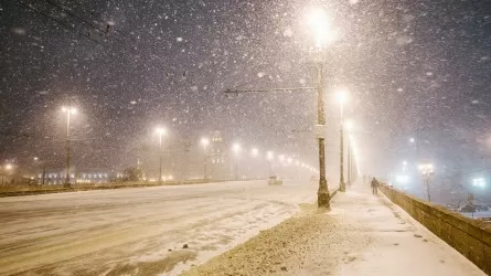 Снег пройдет в Казахстане, а также усилится ветер