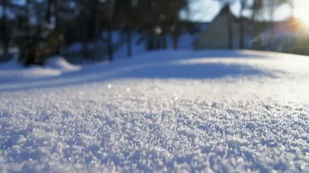 Запасы снежного покрова на большей части Казахстана выше среднемноголетних