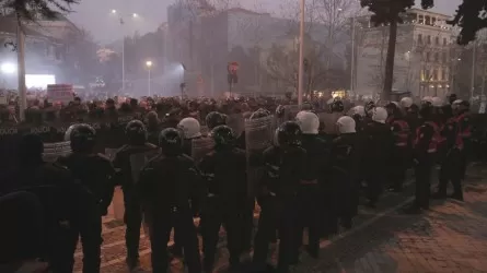 Сотни протестующих в Албании попытались штурмовать здание парламента  