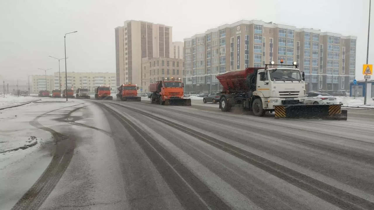 Елордадан 3,3 млн текше метрден астам қар шығарылды