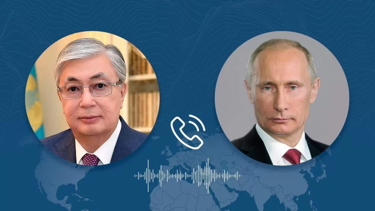 Токаев и Путин обговорили укрепление двусторонних отношений РК и РФ