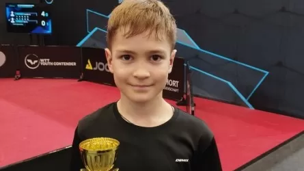 11-летний казахстанец стал третьим на турнире по настольному теннису в Берлине