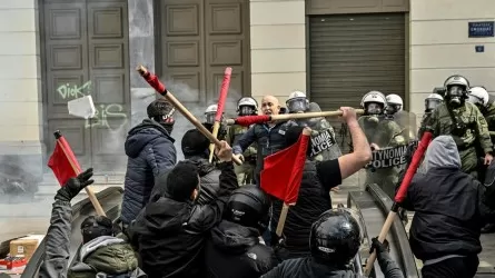 12-тысячный митинг в Афинах привел к стычкам с полицией