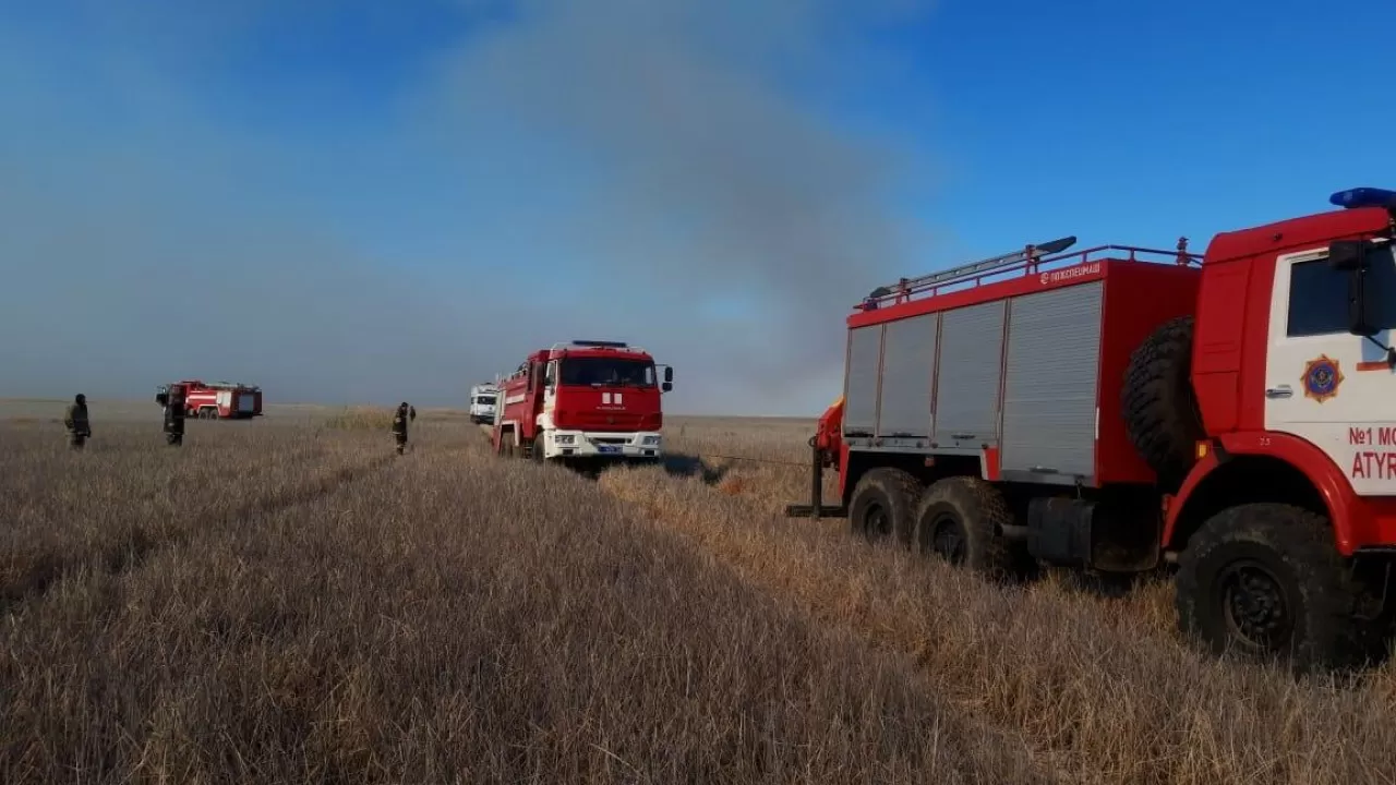 Атыраудағы өртті сөндіру жалғасуда 