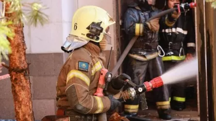 Алматинские пожарные из горящей квартиры спасли пенсионера