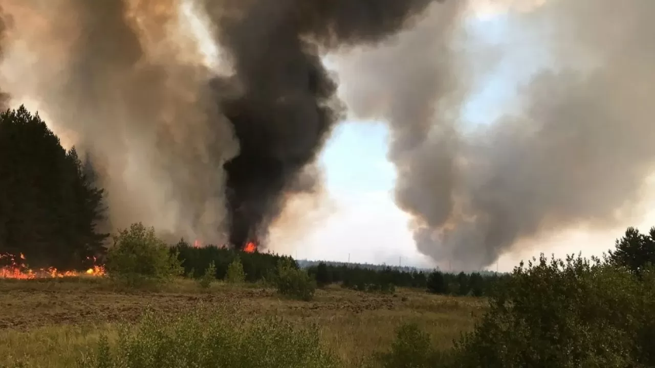 Чрезвычайная пожарная опасность объявлена в ряде регионов Казахстана